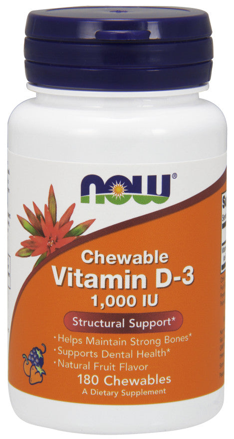 Vitamin D-3, 1000 IU (Chewable) - 180 chewables
