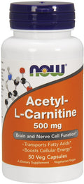 Acetyl-L-Carnitine, 500mg - 50 vcaps