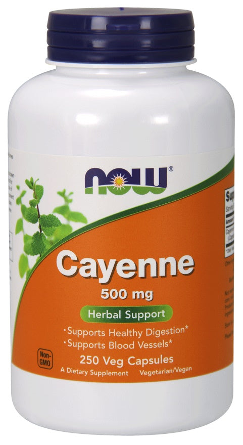 Cayenne, 500mg - 250 vcaps
