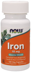 Iron, 18mg - 120 vcaps