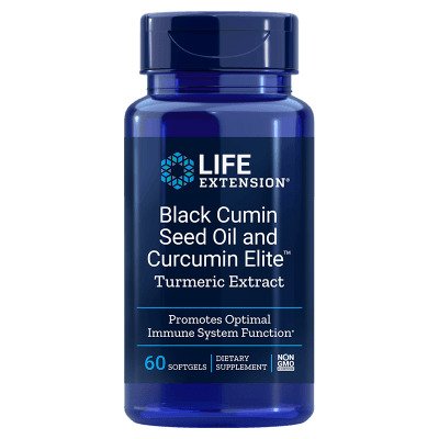Black Cumin Seed Oil and Curcumin Elite Turmeric Extract - 60 softgels