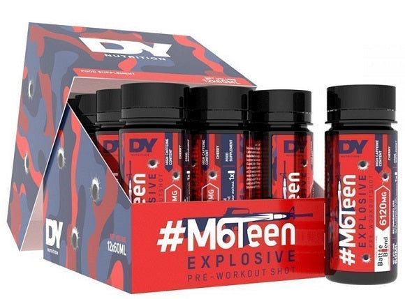 #M6Teen Explosive Pre-Workout Shot, Cherry - 12 x 60ml.