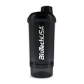 Wave+ Shaker, Black Smoke - 500 ml. (+ 150 ml.)