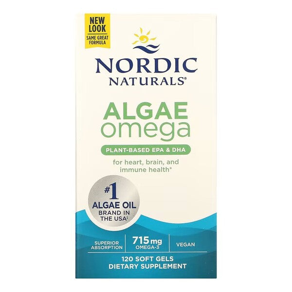 Algae Omega, 715mg Omega 3 - 120 softgels