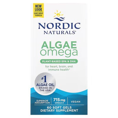 Algae Omega, 715mg Omega 3 - 60 softgels