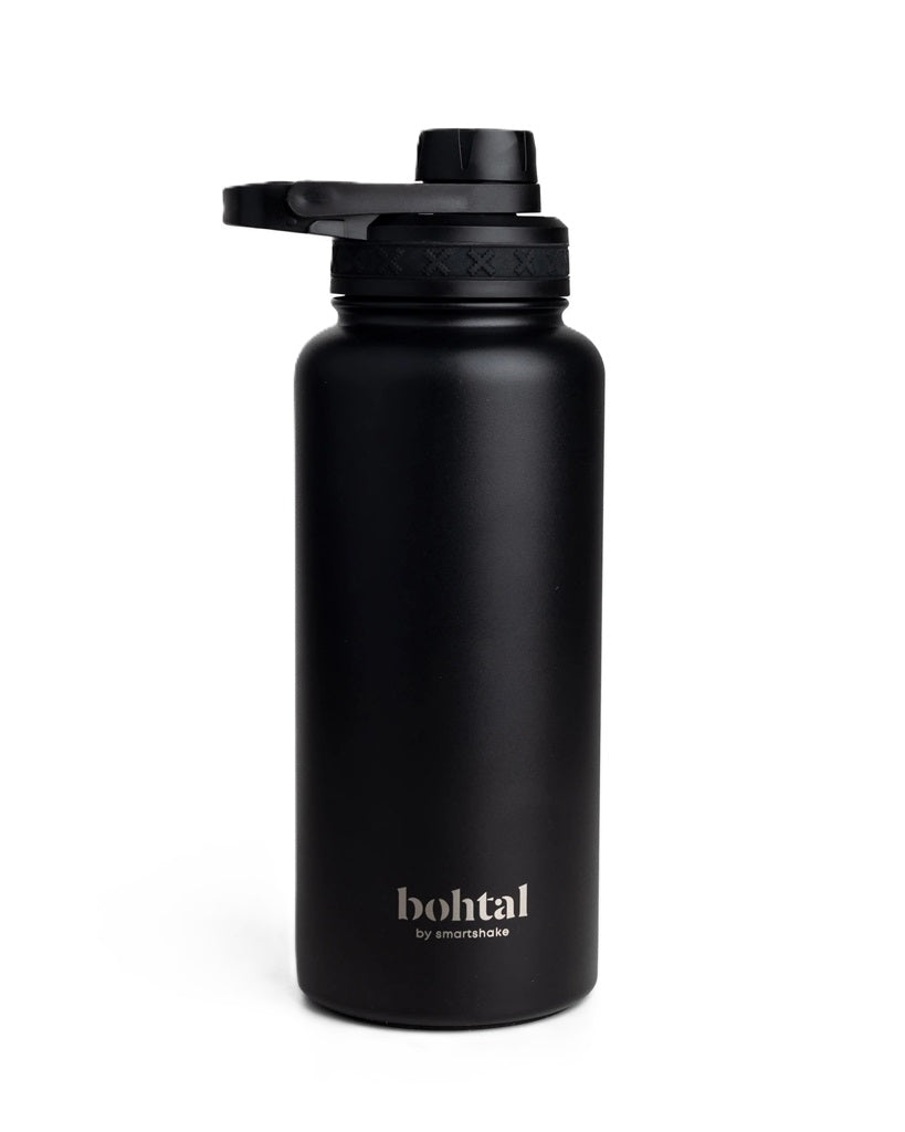 Bohtal Insulated Sports Bottle, Black - 960 ml.