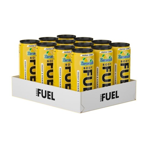 Bodyfuel Energy Cans, Lemonade - 12 x 330 ml.