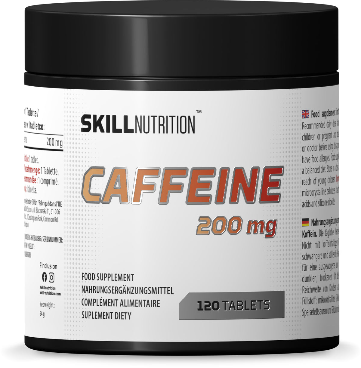 Caffeine, 200mg - 120 tabs