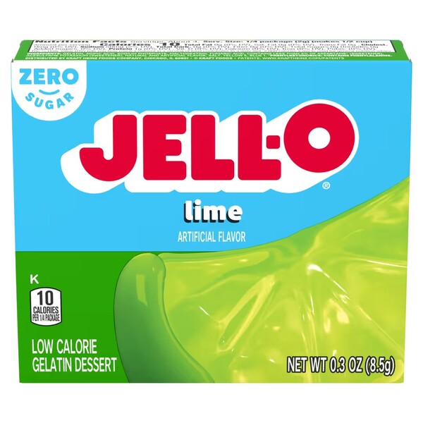 Gelatin Dessert Sugar Free, Lime - 8.5g
