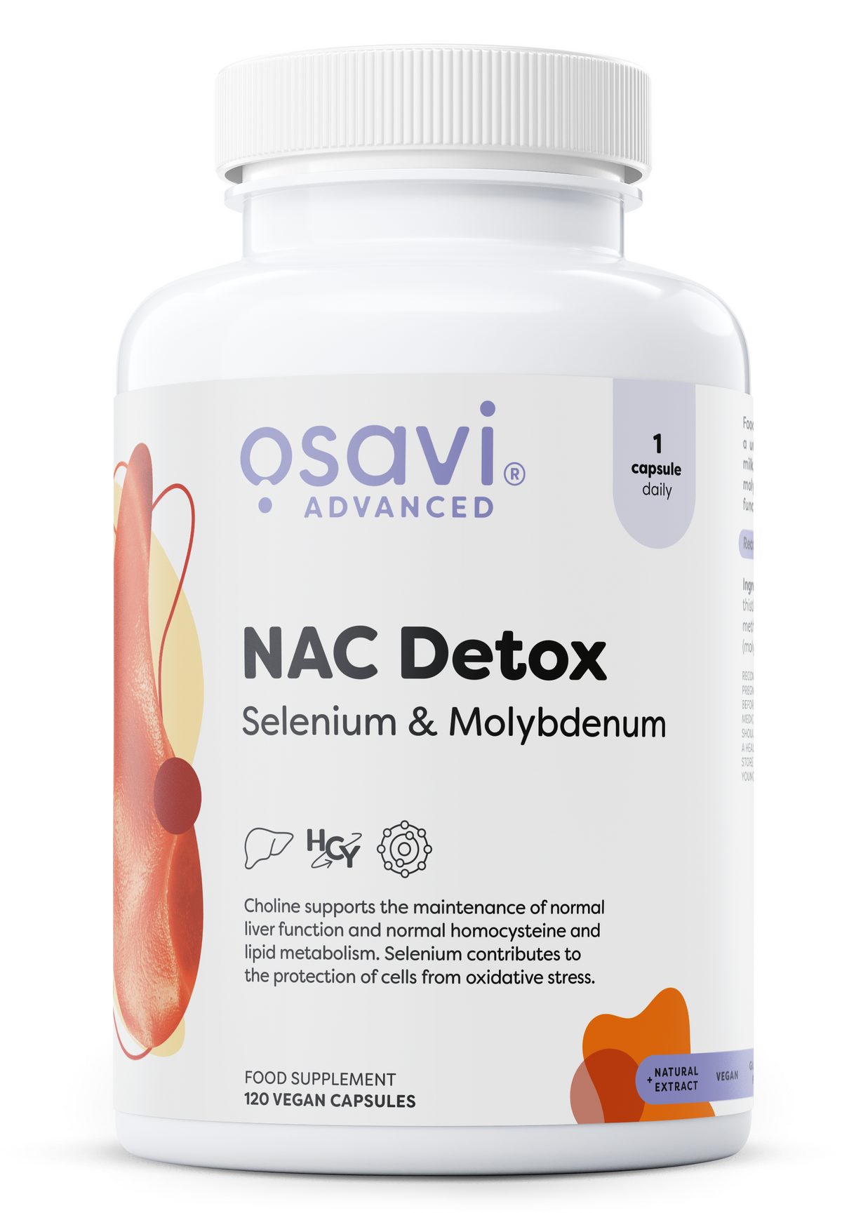 NAC Detox, Selenium & Molybdenum - 120 vegan caps