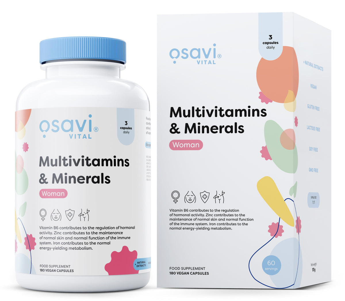 Multivitamins & Minerals Woman - 180 vegan caps