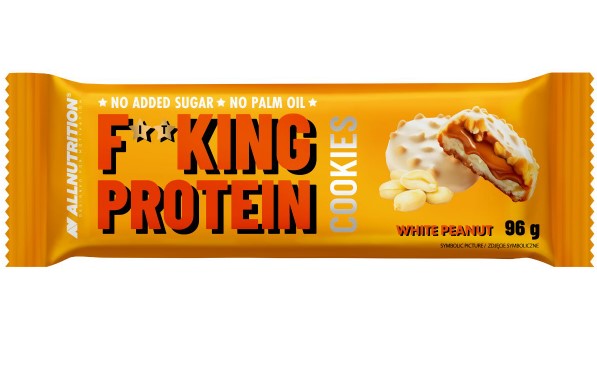 Fitking Protein Cookies, White Peanut - 6 cookies