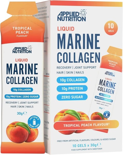 Liquid Marine Collagen, Tropical Peach - 10 x 30g
