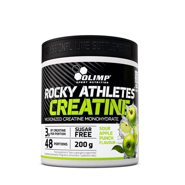 Rocky Athletes Creatine, Sour Apple Punch - 200g