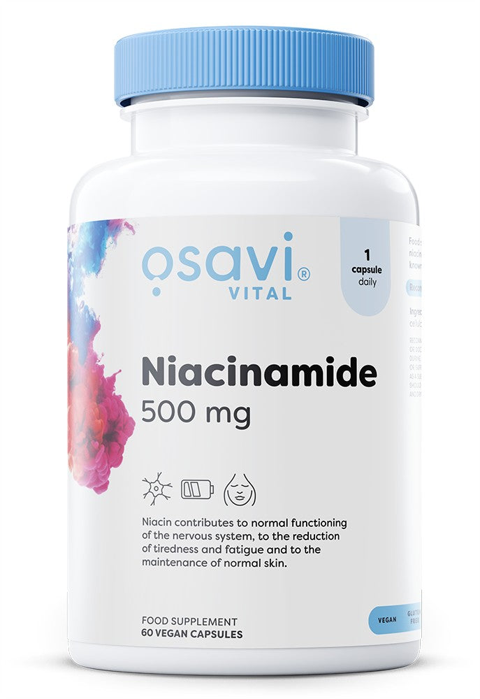 Niacinamide, 500mg - 60 vegan caps