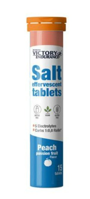 Joe Weider Victory Endurance Salt, Peach Passion Fruit - 15 effervescent tablets