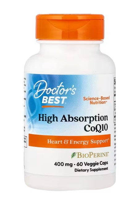 High Absorption CoQ10 with BioPerine, 400mg - 60 vcaps