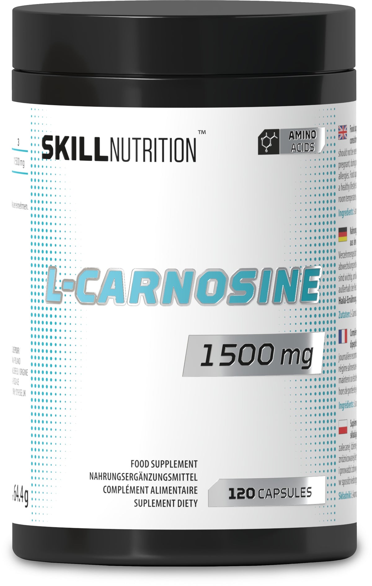 L-Carnosine, 1500mg - 120 vegan caps